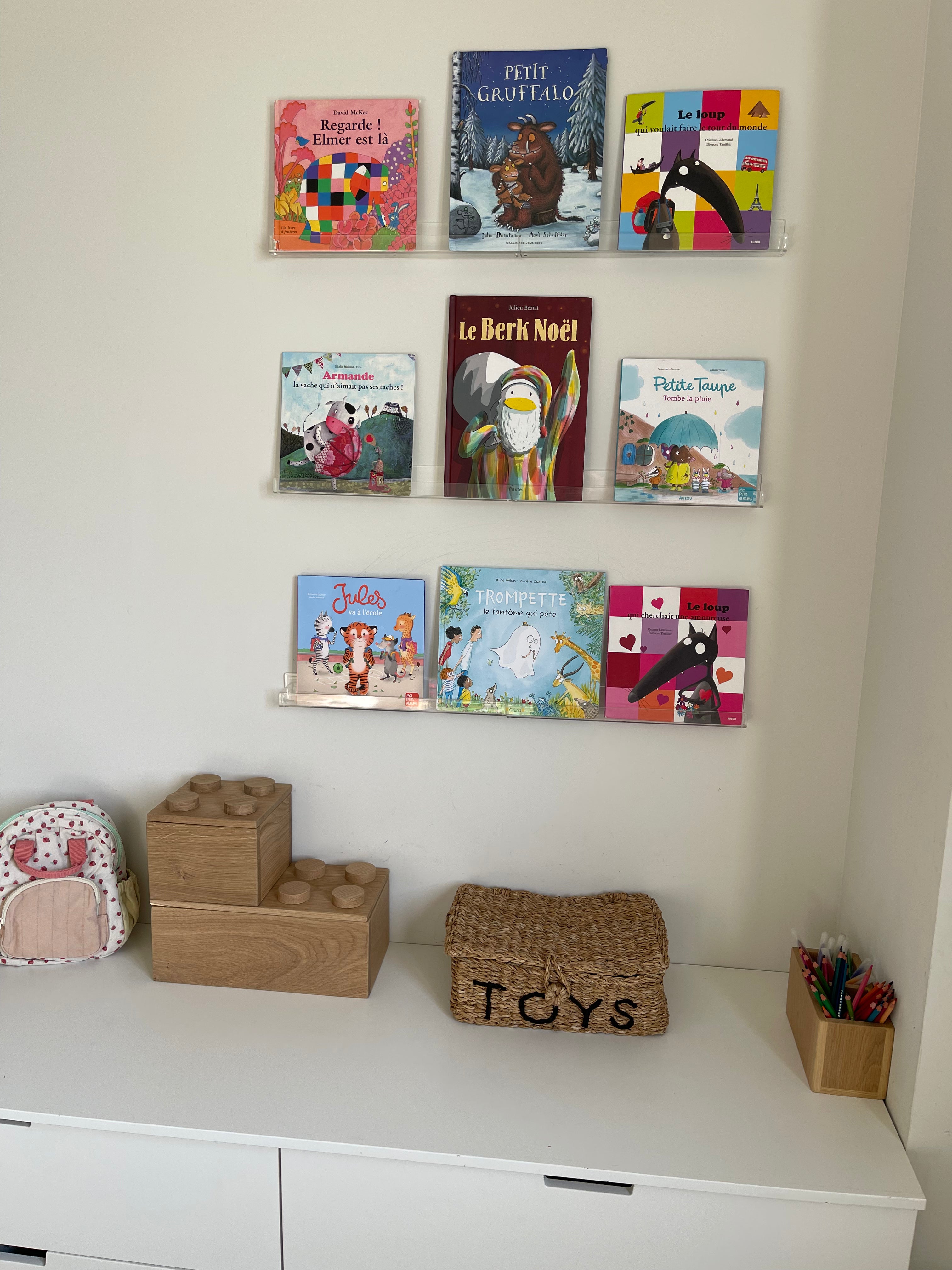 Solid Oak Building Brick Storage Box – Handmade