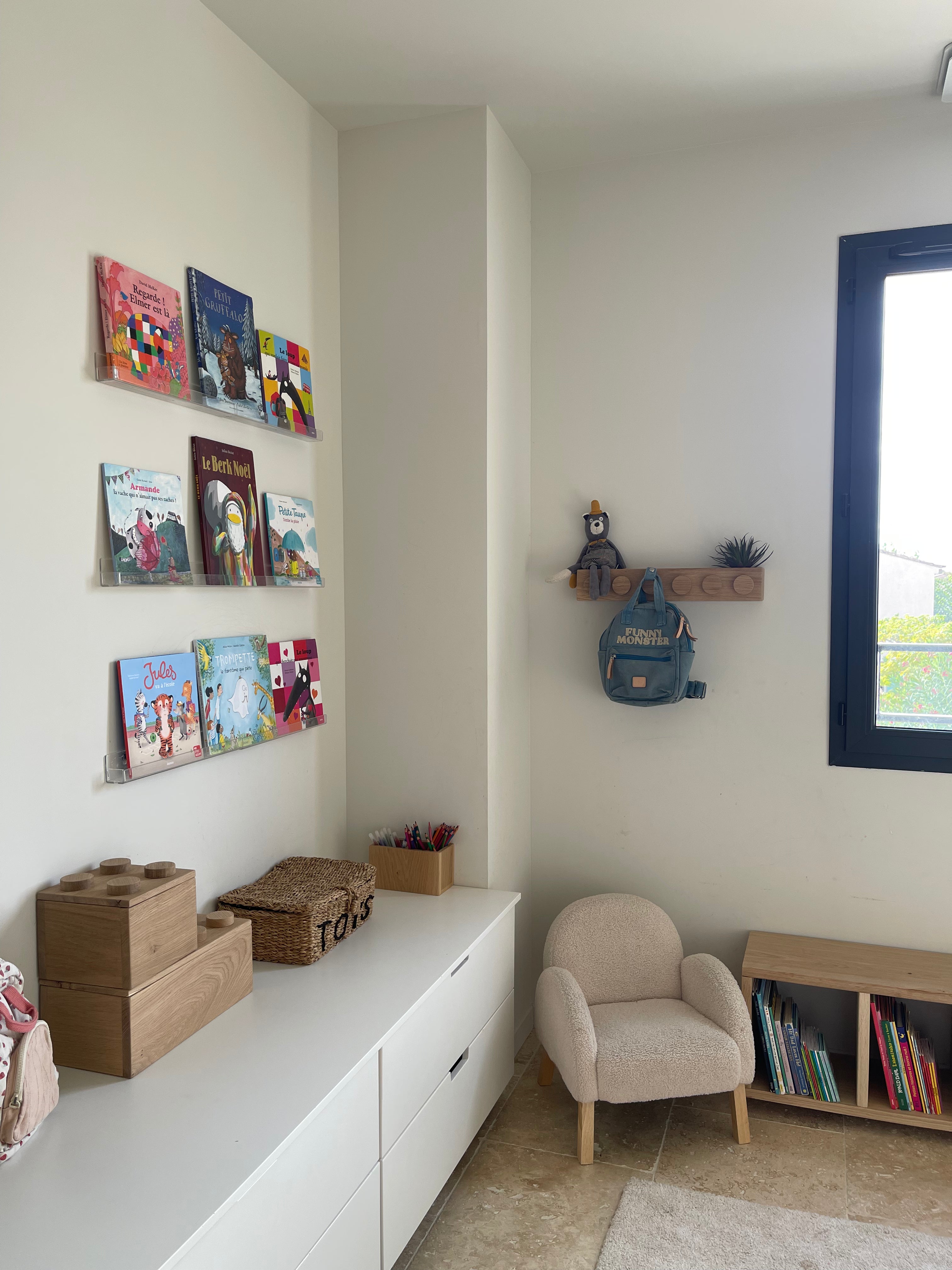 Solid Oak Building Brick Storage Box – Handmade